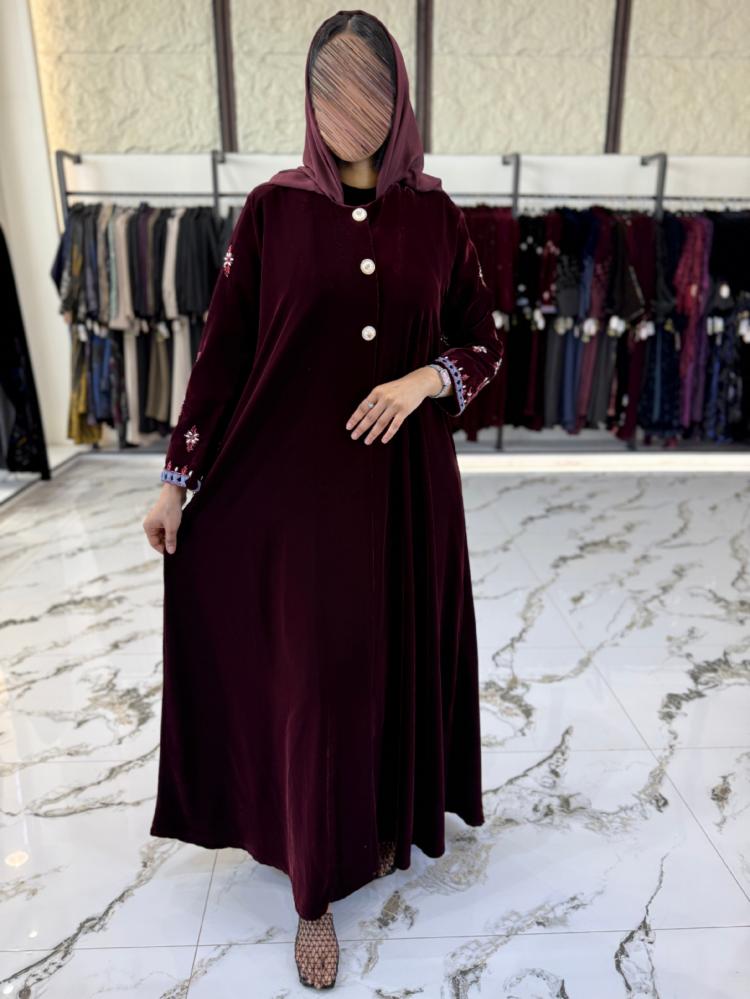 عباية ميـا  لون برغندي