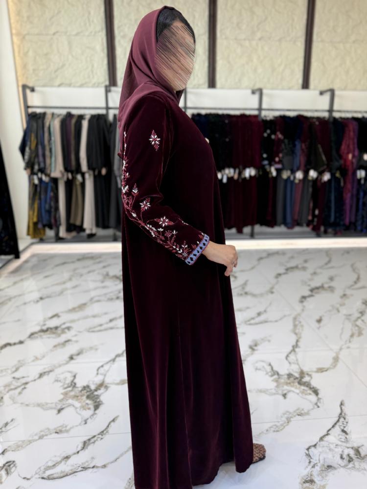 عباية ميـا  لون برغندي