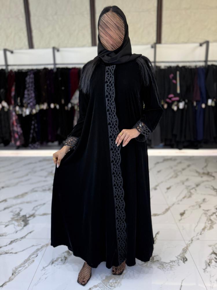 عبايه مخمل  كوري كلفه امام كم