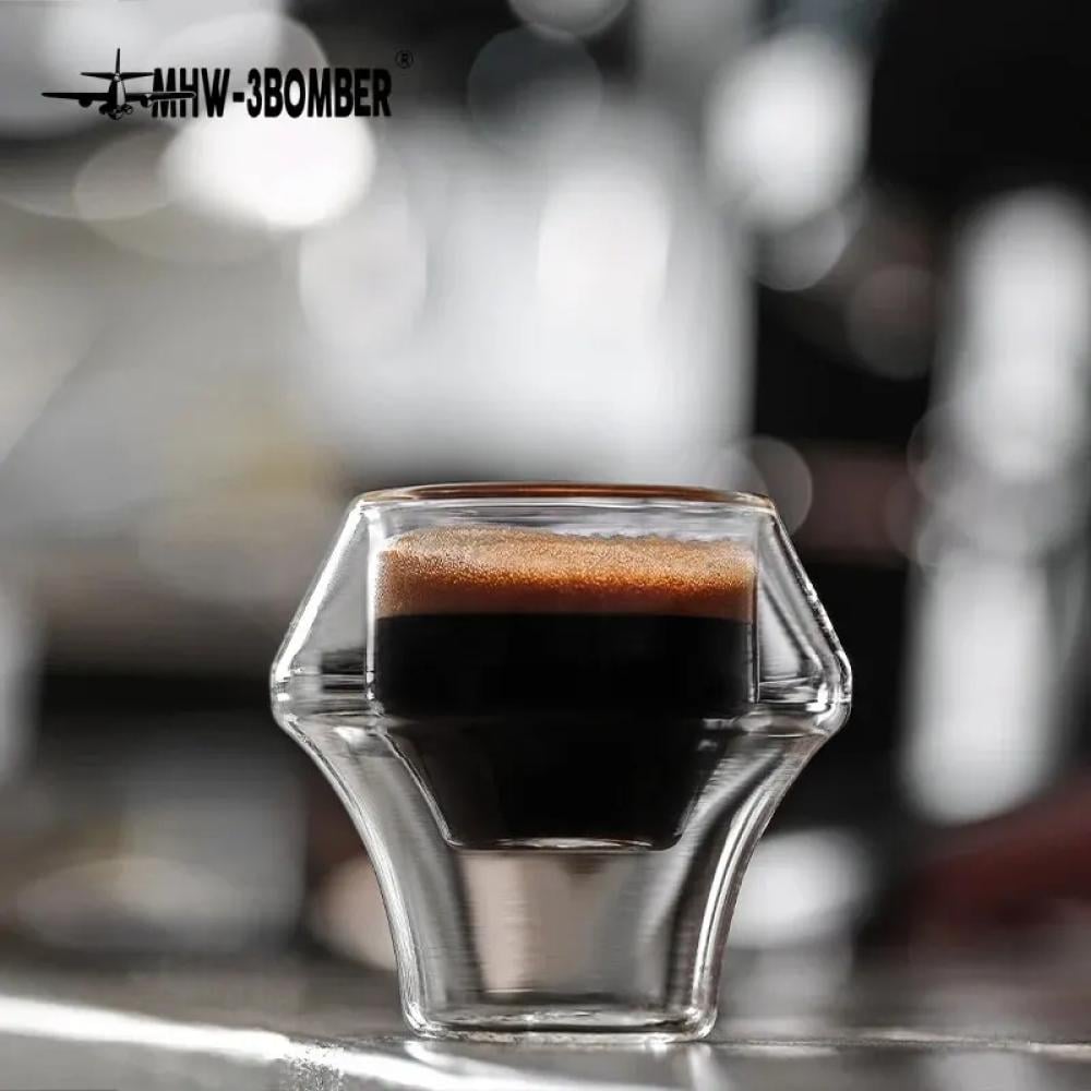 كوب قهوة زجاج مزدوج الجدران