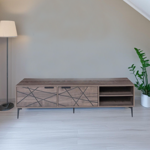 طاولة بلازما لون بني 160*45*40