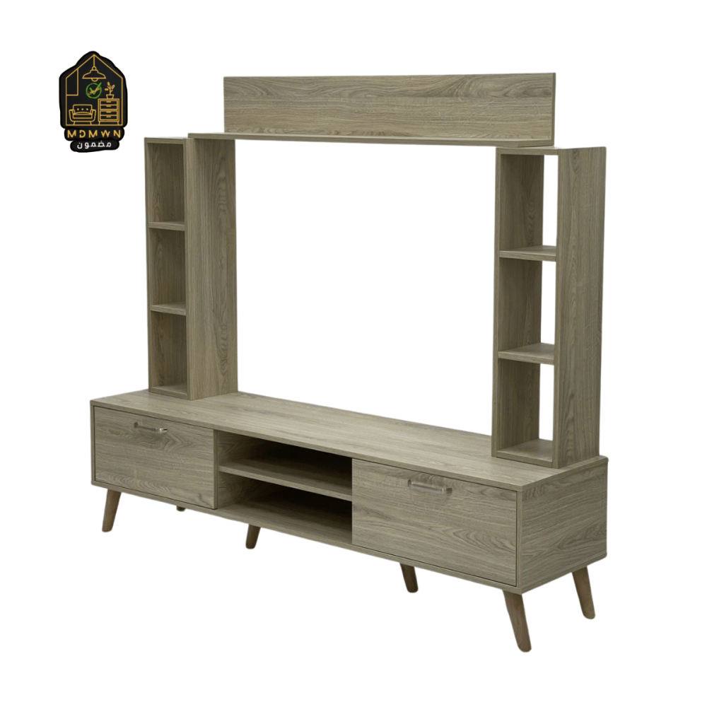 طاولة تلفزيون مودرن رفوف وأدراج بتصميم فخم مقاس 180CM