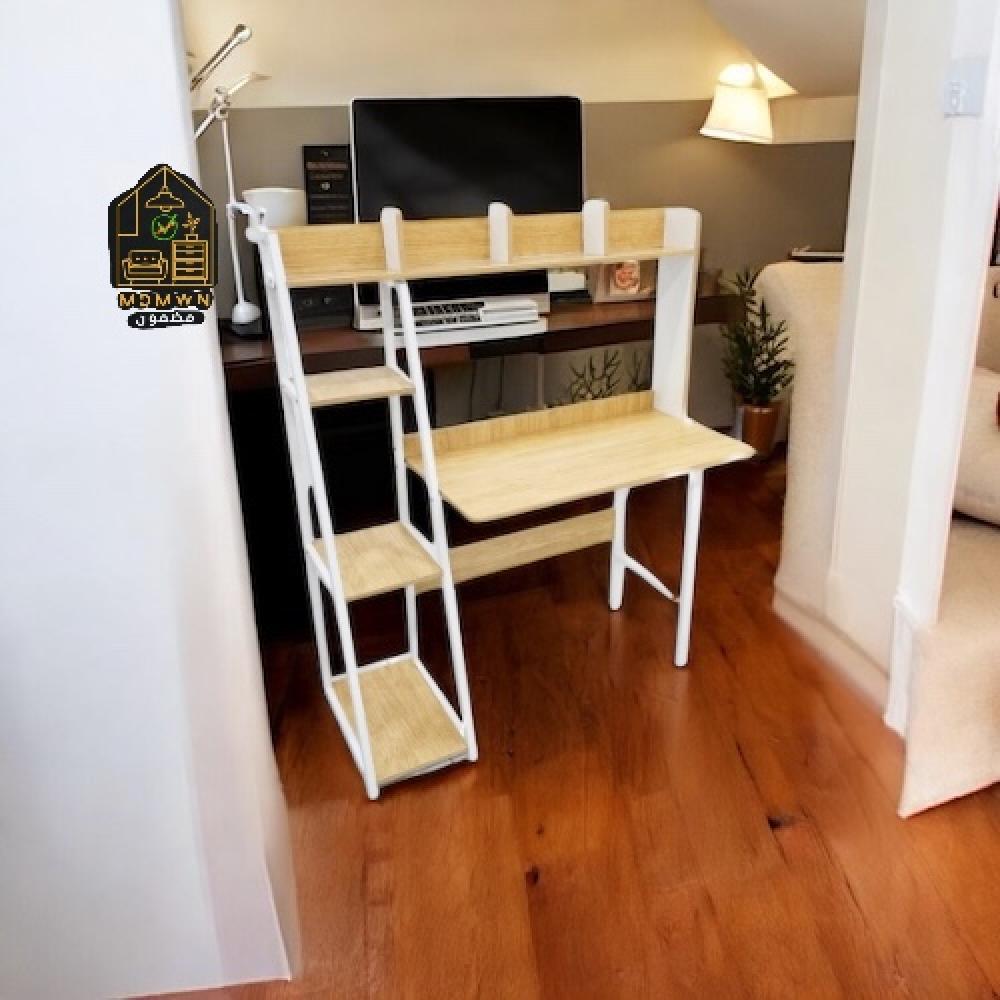 طاولة كمبيوتر صغيره عملية برفوف متعددة