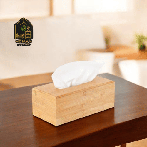 صندوق مناديل خشبي