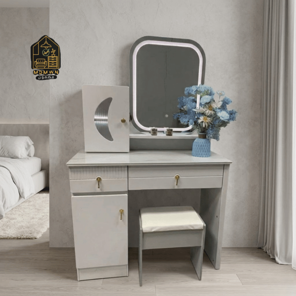 green emerald velvet dress Chic Dressing Table - Weathered Wood main image 0