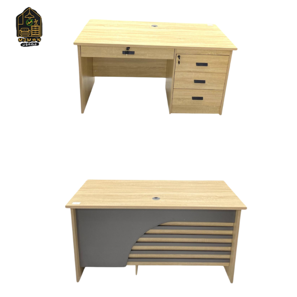 Melamine corner desk in several colors