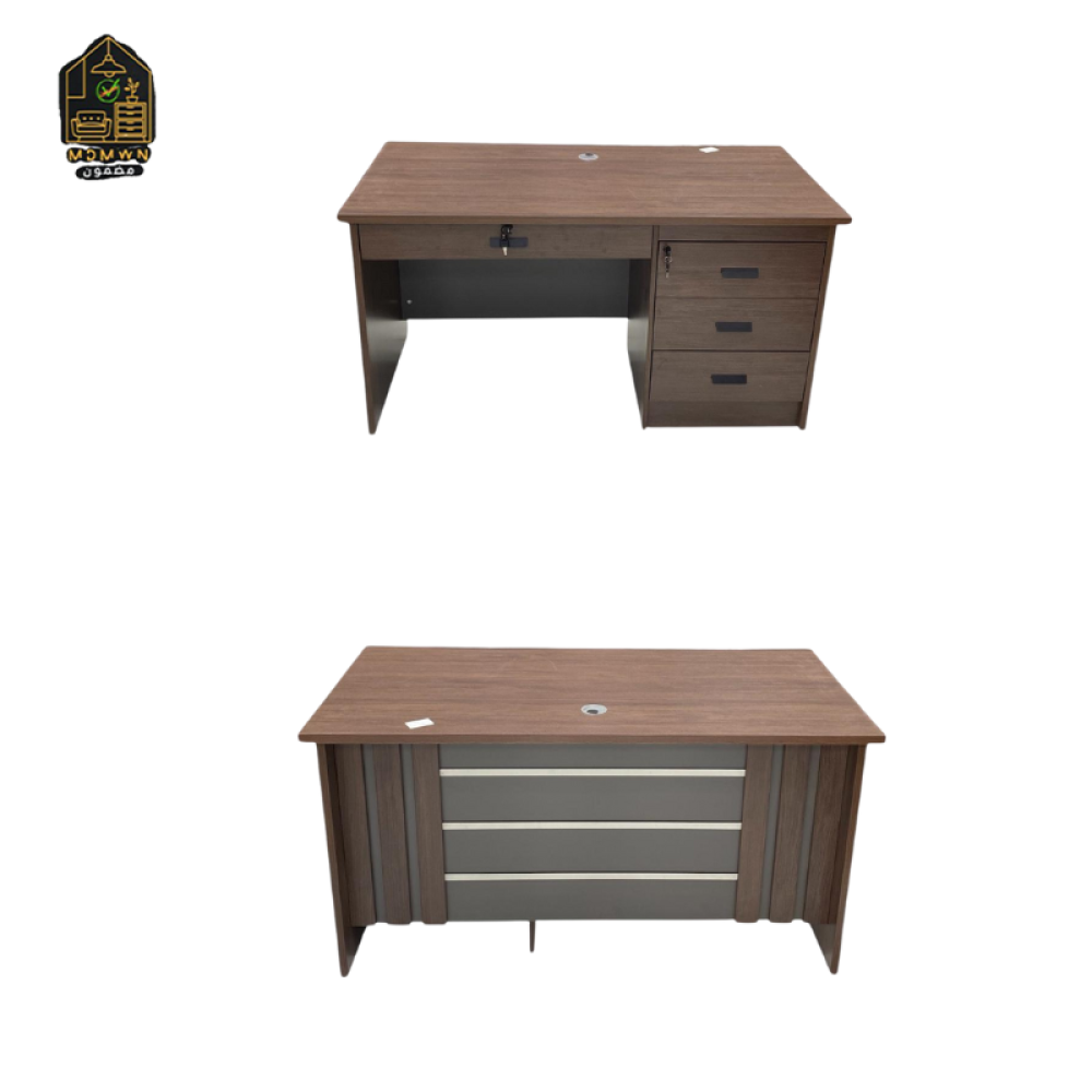 Melamine corner desk in several colors