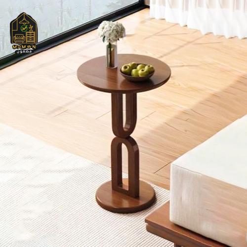 طاولة جانبية دائرية بتصميم عصري