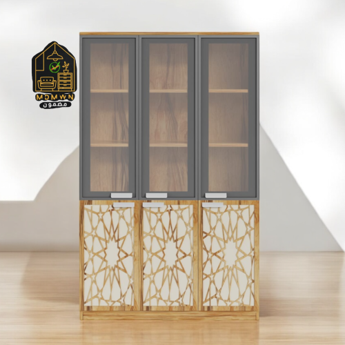 دولاب مكتب خشبي مودرن مقاس 120 سم