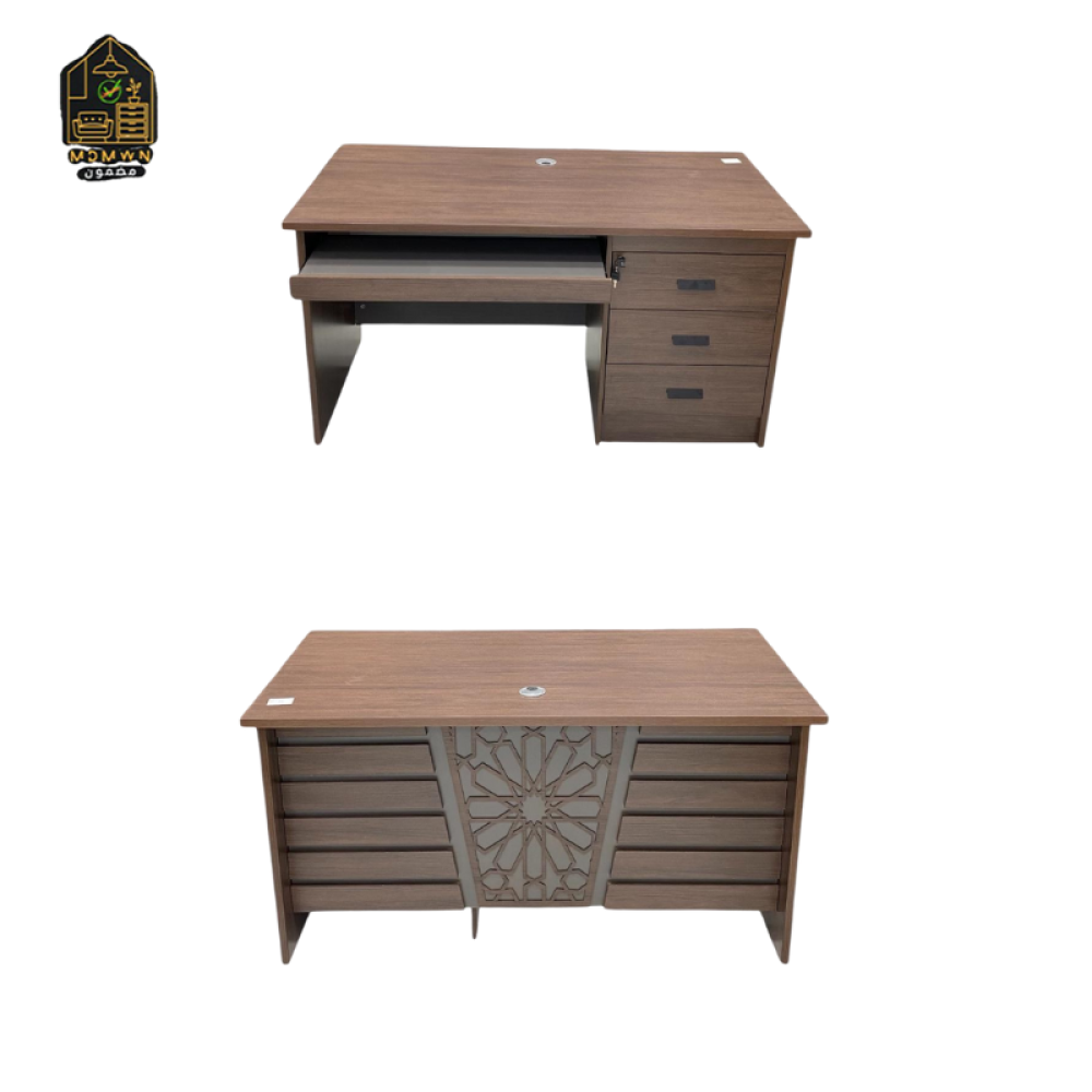 Melamine corner desk in several colors