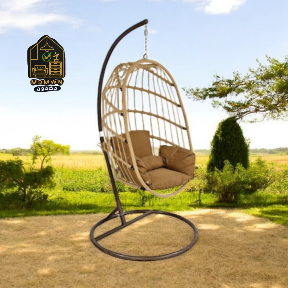 Oval swing with hanging mesh design