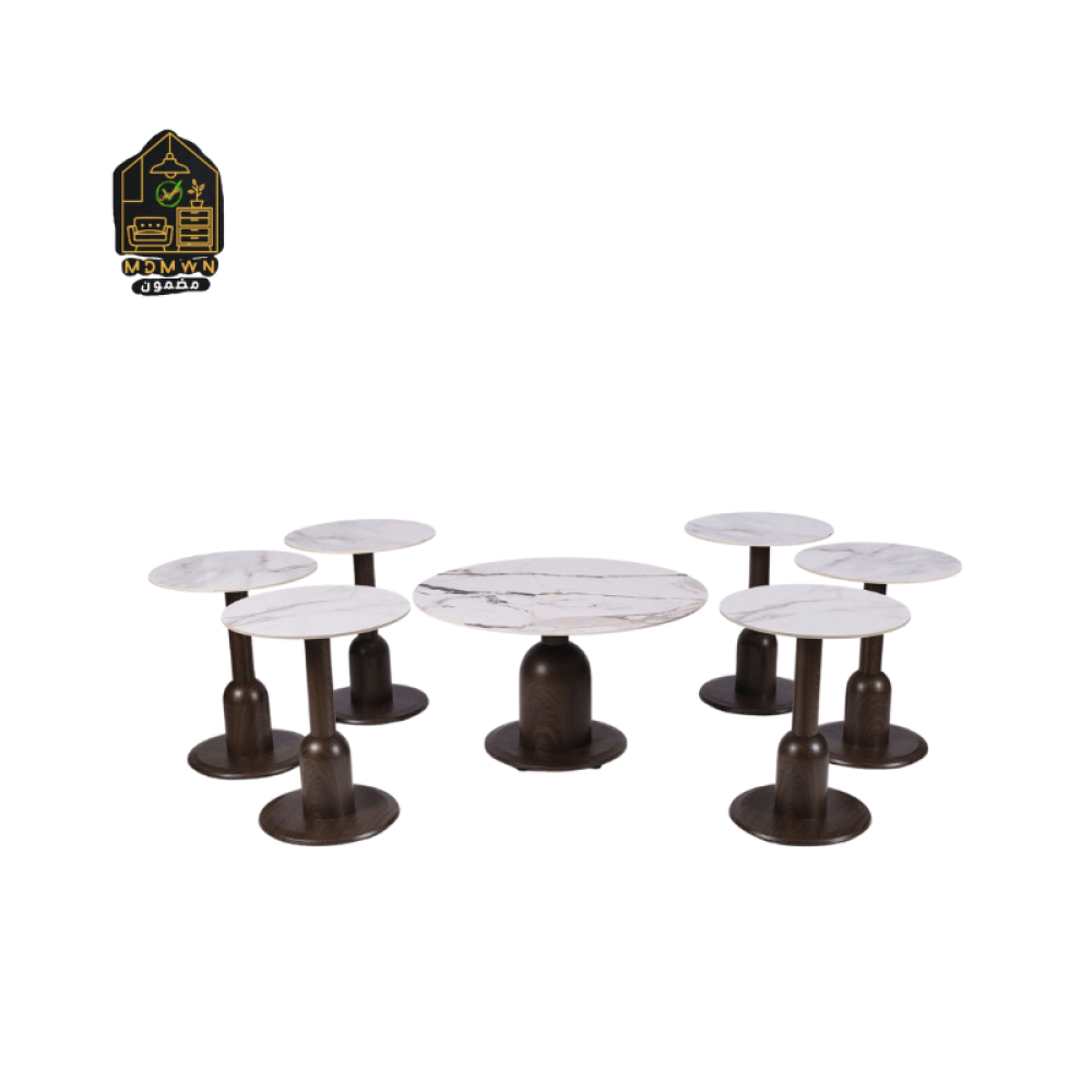 Modern ceramic tea table set, multiple colors | content