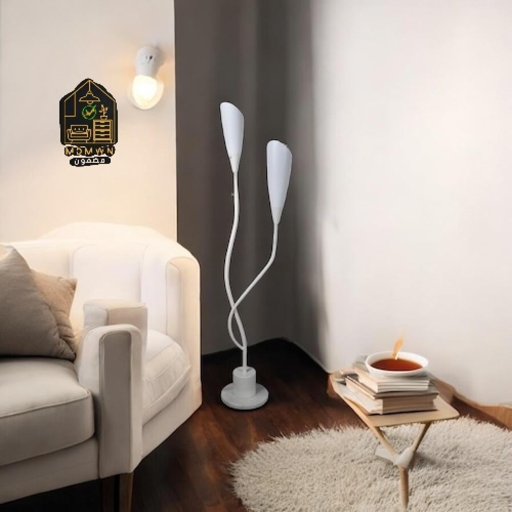 ابجورة طويلة بتصميم انسيابي لون ابيض