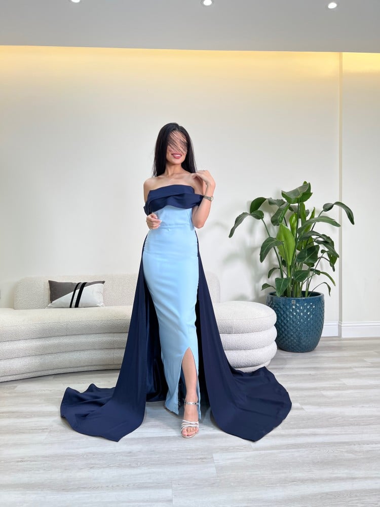 فستان من قطعتين مع شاحط