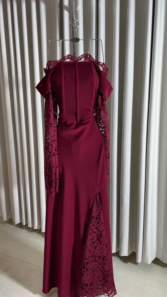 فستان باربي دانتيل عودي