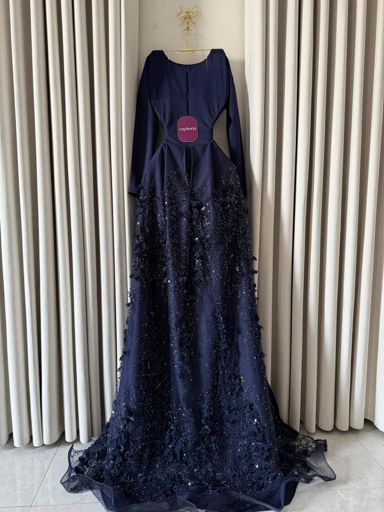 فستان باربي كحلي شك