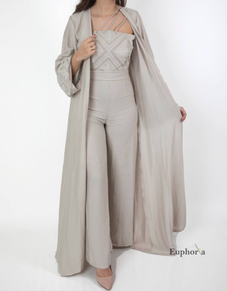 جلابية قطعتين فستان داخلي و سترة خارجية