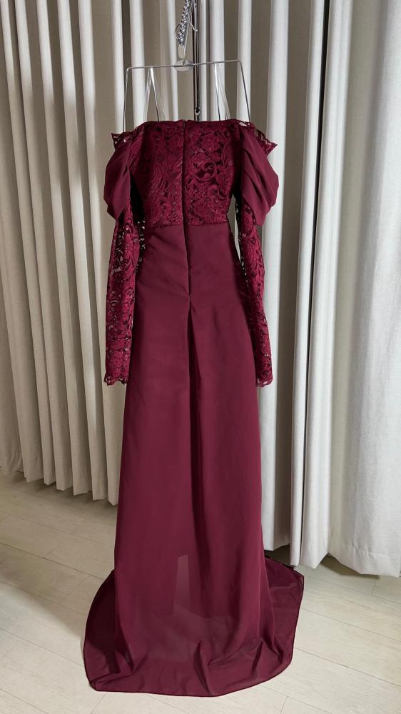 فستان جورجيت دانتيل عودي