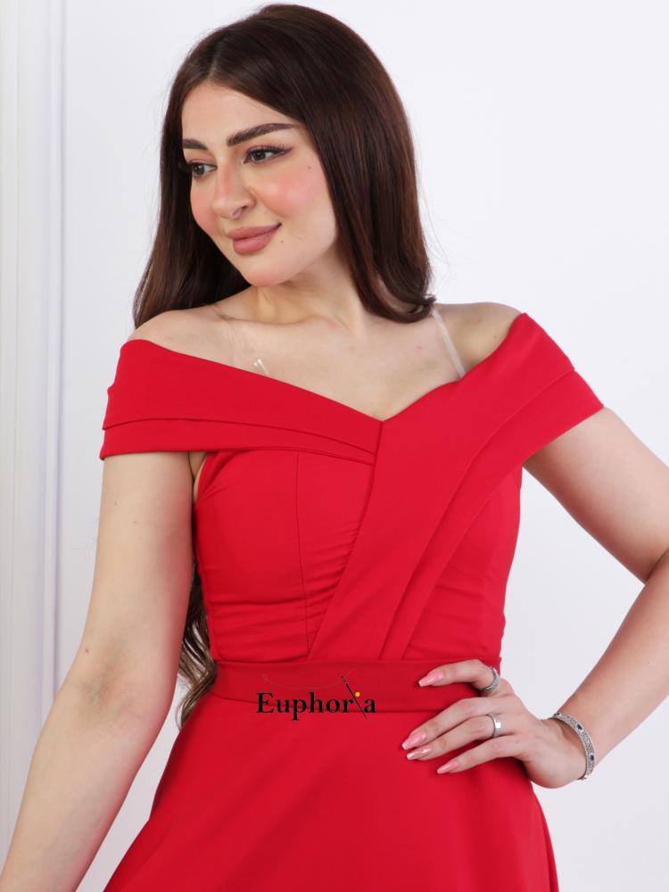 فستان ناعم اكتاف منسدلة