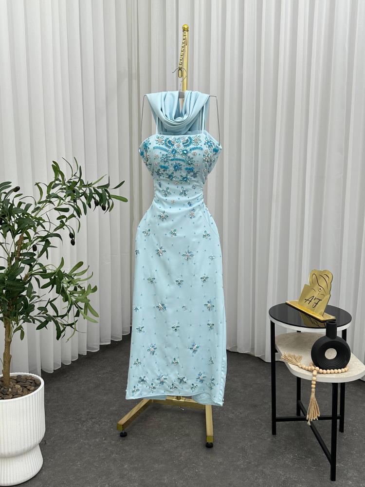 فستان طيف سماوي