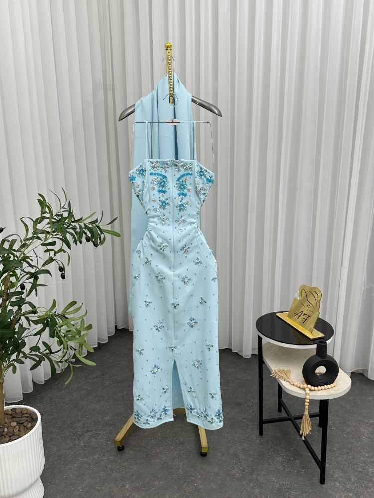 فستان طيف سماوي