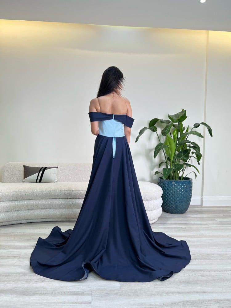 فستان من قطعتين مع شاحط