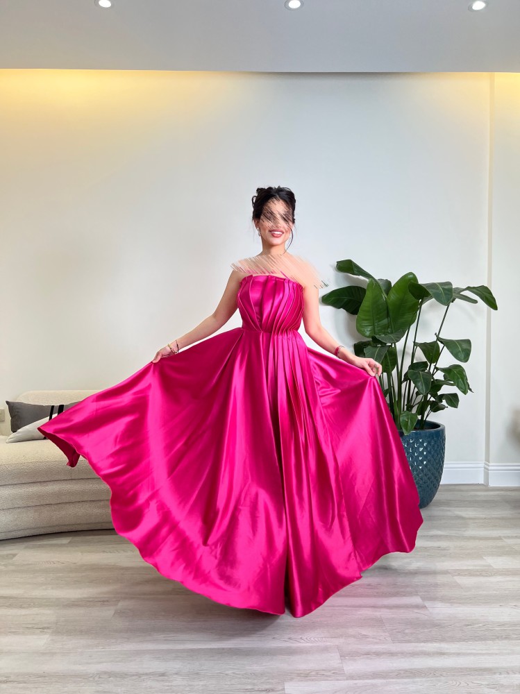 فستان عرايسي بلون مغري