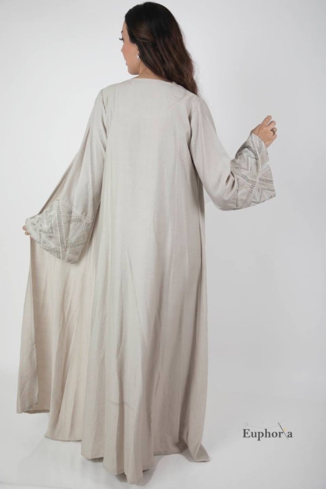 جلابية قطعتين فستان داخلي و سترة خارجية