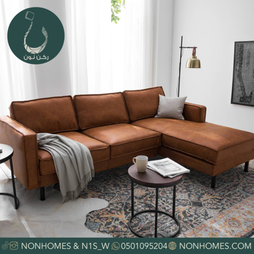 FORT DODGE | كنب جلد زاويه N325