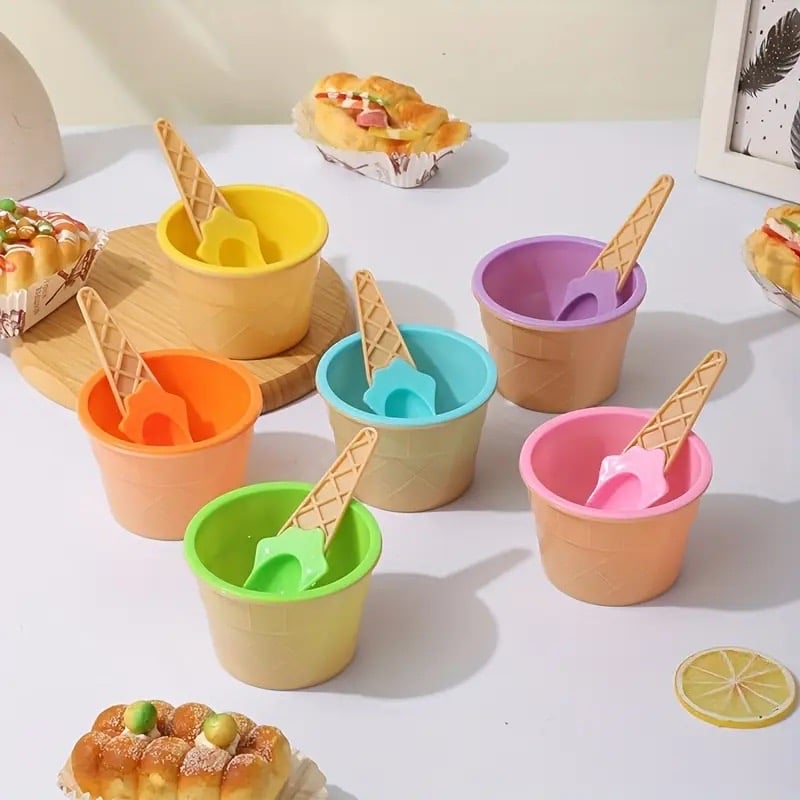 Ice cream bowl set of 6