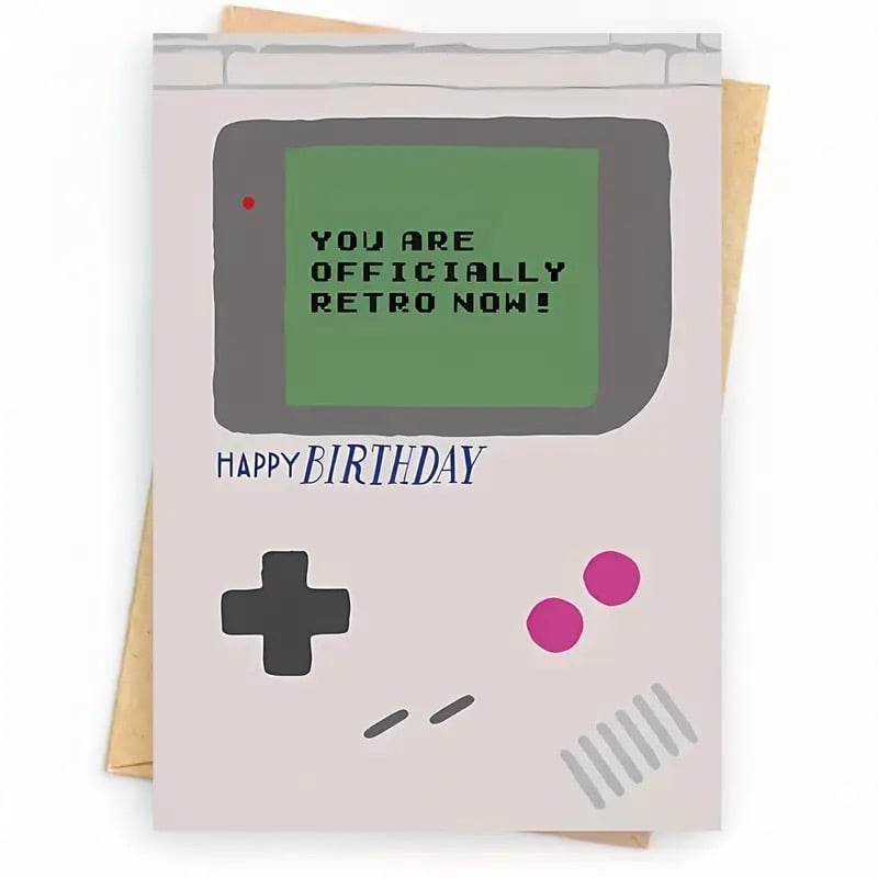 Retro gameboy card
