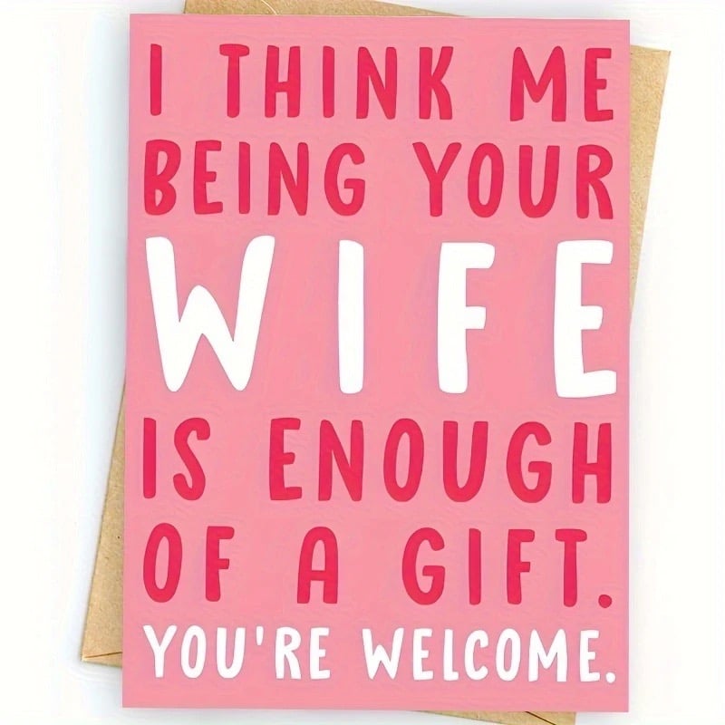 Funny husband greeting card