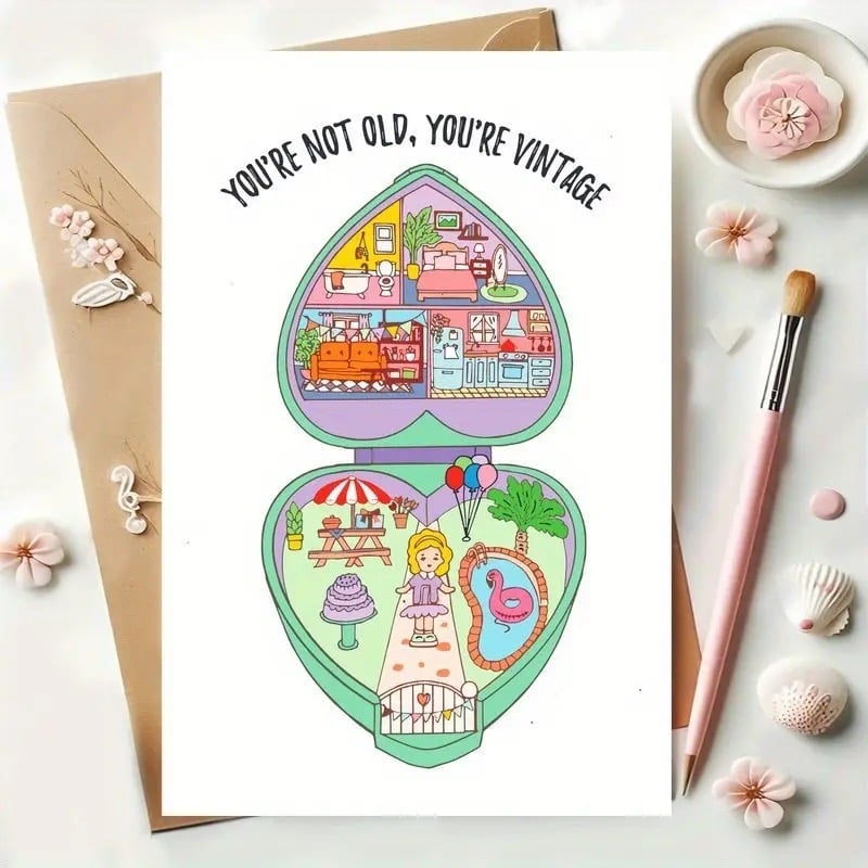 polly pocket card