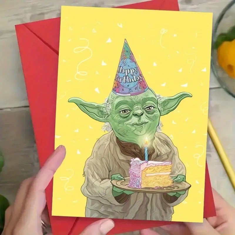 Yoda birthday card