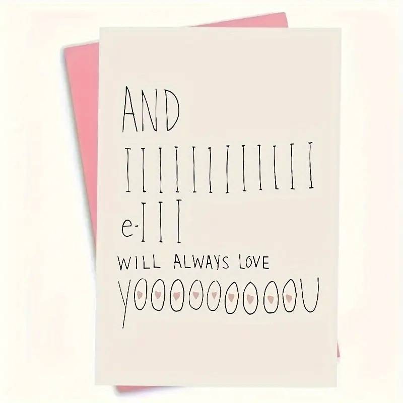 I looove you card