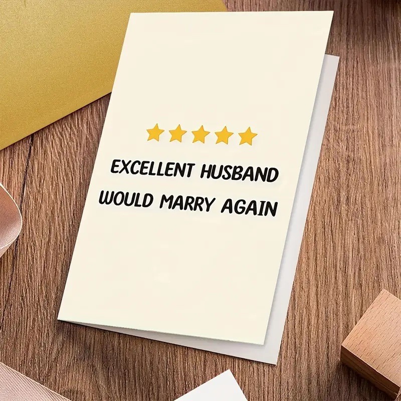 Excellent husband card