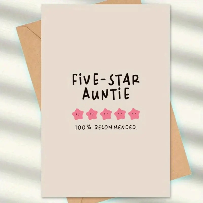 Five star auntie card