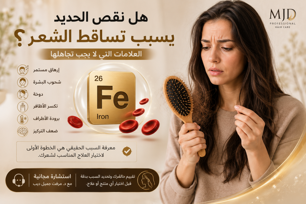 هل نقص الحديد يسبب تساقط الشعر؟ العلامات التي لا يجب تجاهلها
