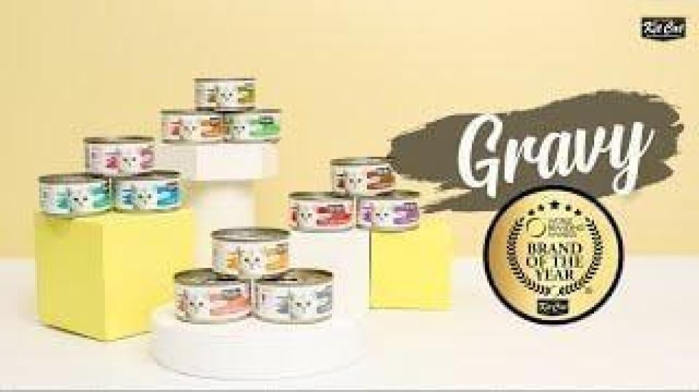 كت كات معلبات طعام رطب تونة و صغار السمك في المرق 70غ