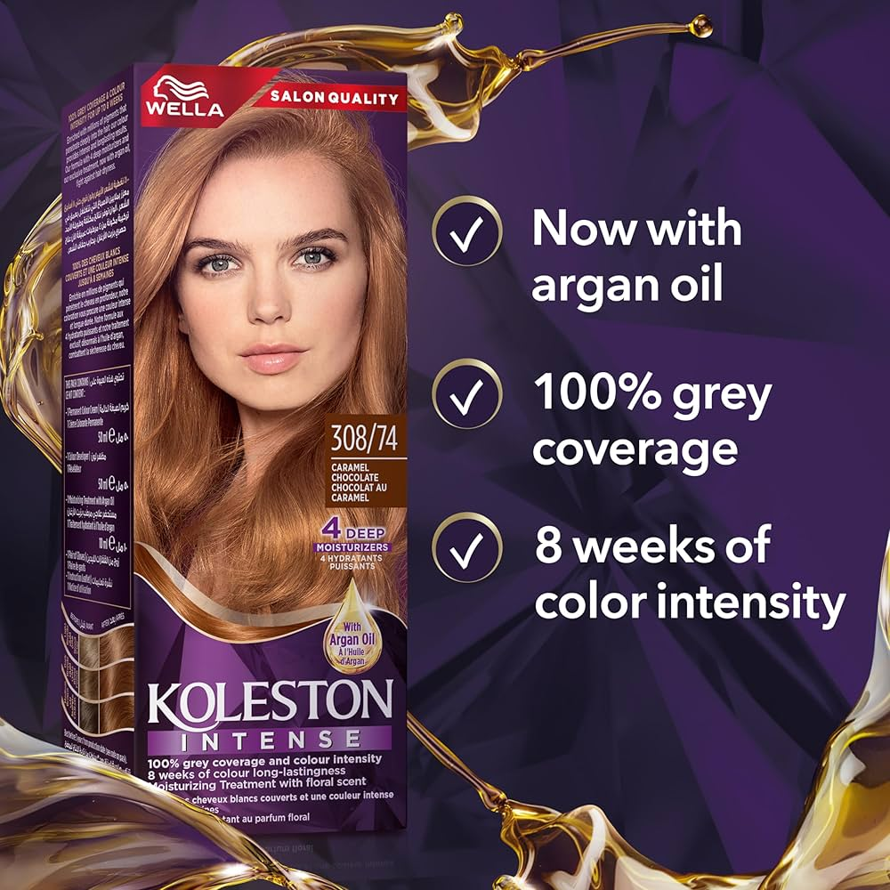 WELLA KOLESTON 308/74 caramel chocolate - raheeq al-salama