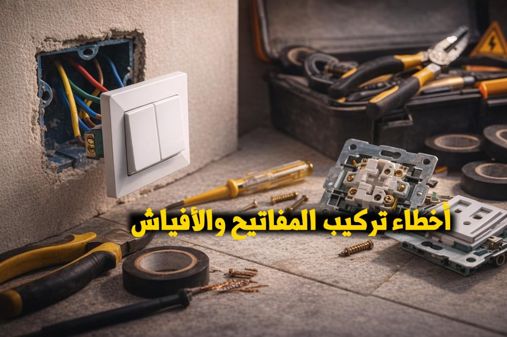 أخطاء تركيب المفاتيح والأفياش