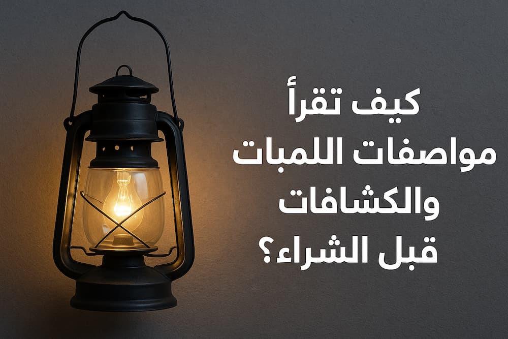 كيف تقرأ مواصفات اللمبات والكشافات قبل الشراء - مشارق العمران