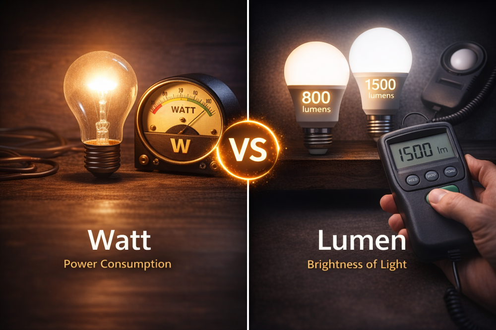 ما الفرق بين اللومن والواط؟ خطأ يقع فيه أغلب المشترين