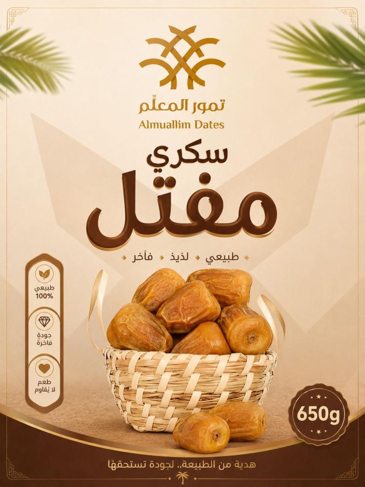 سكري مفتل 650جرام