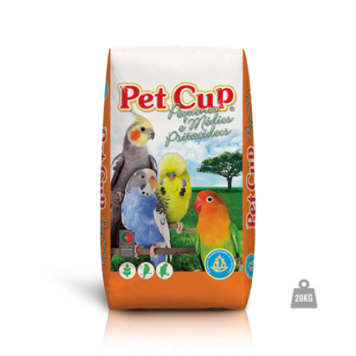 Pet cup مشكل بادجي طيور حب