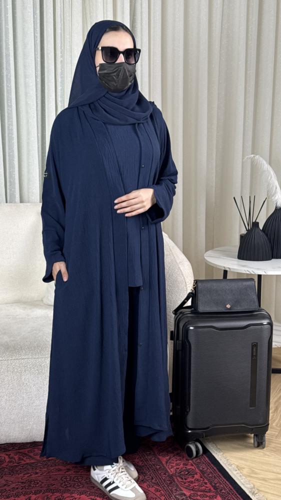 عباية سفر ازرق