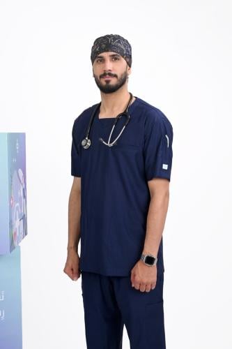 طقم سكراب رجالي, لون كحلي