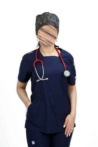 طقم نسائي, لون كحلي