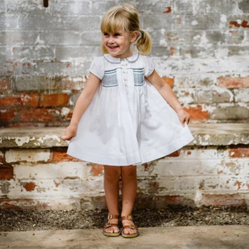 Hand Made classic Smocked Dress