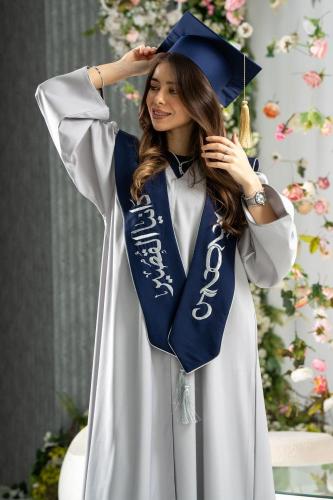 طقم عباية تخرج (رماديXكحلي)